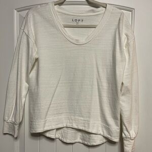 LOFT White Women's Sweatshirt
